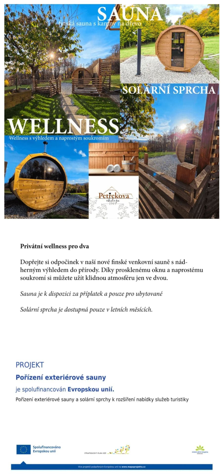 Finská venkovní sauna soudkového tvaru